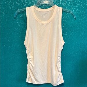 Athleta Light Beige Ruched Tank Top